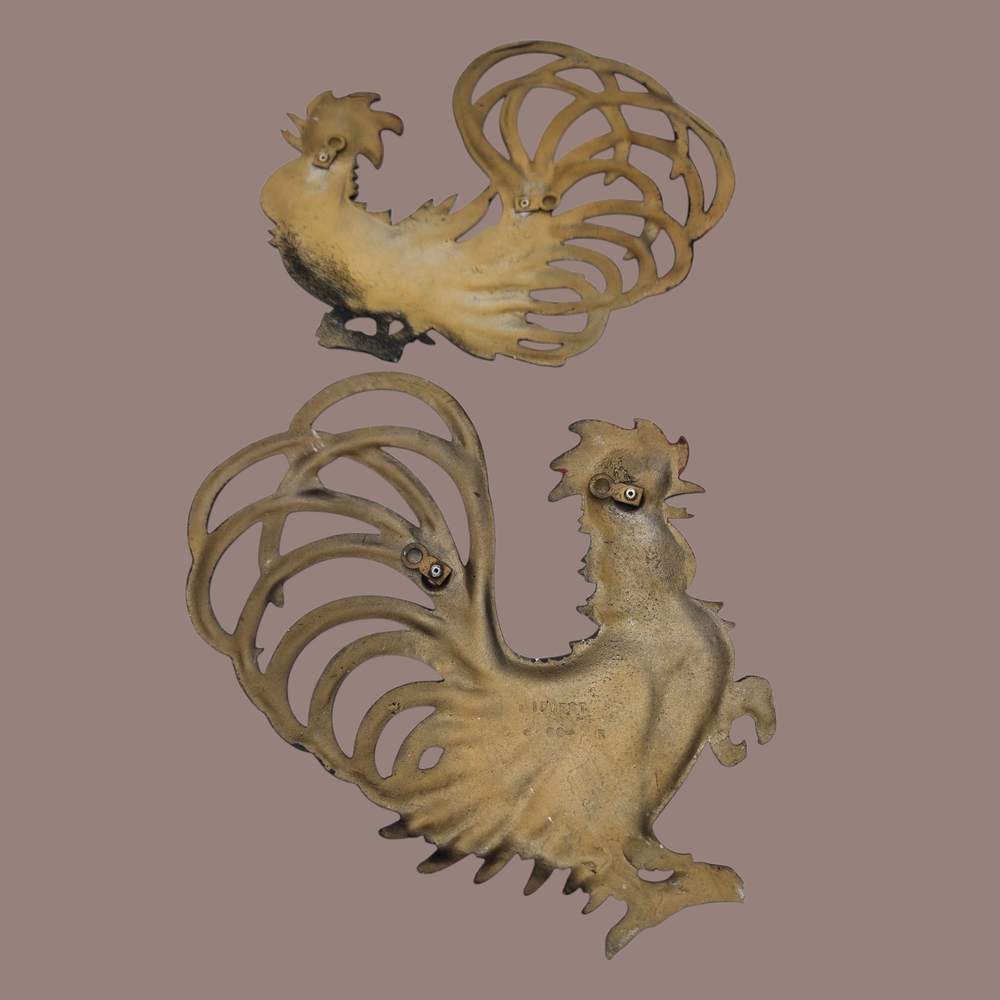 MCM Midwest Metal French Countryside Roosters Wall Decor Vintage - Picture 6 of 12
